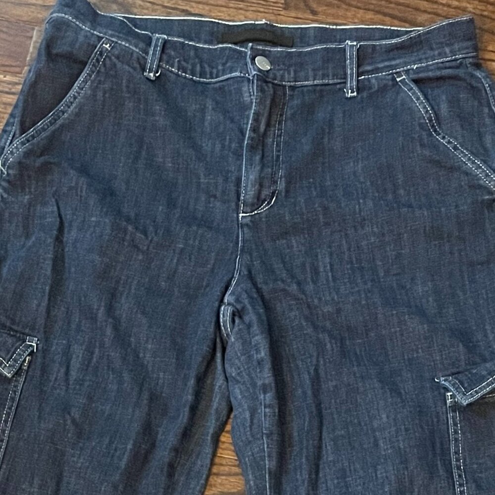 JOE'S Jeans Farah Cargo Jeans Pants Rinse Denim Wide Leg